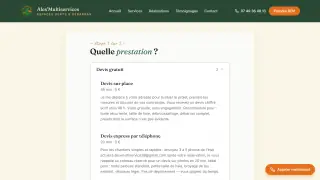 La prise de rendez-vous, c'est nous