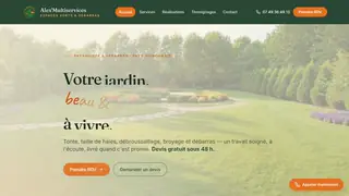 Le site, de haut en bas