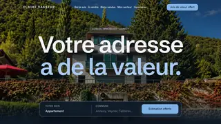 Le site, de haut en bas