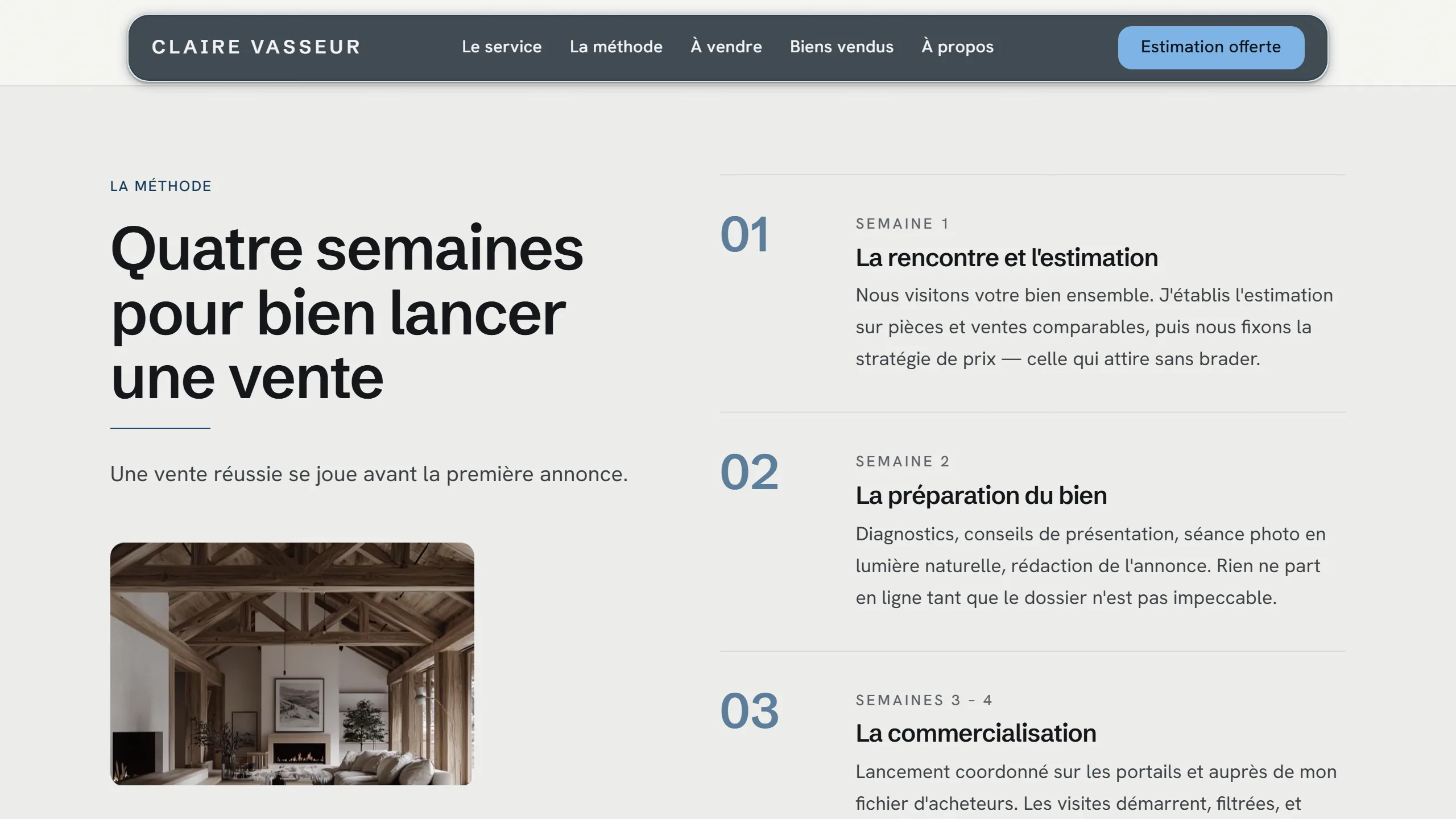 Quatre semaines, posées noir sur blanc