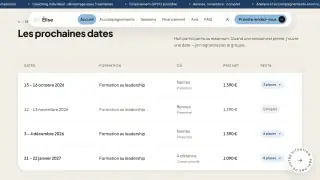 Les prochaines dates