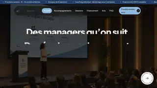 Le site, de haut en bas