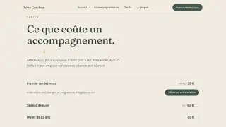 Les tarifs, affichés