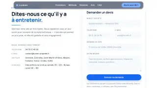 Le devis, point d'arrivée de la page