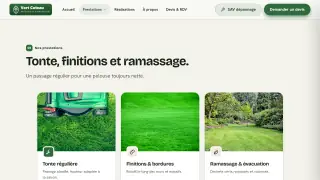Une page complète par prestation